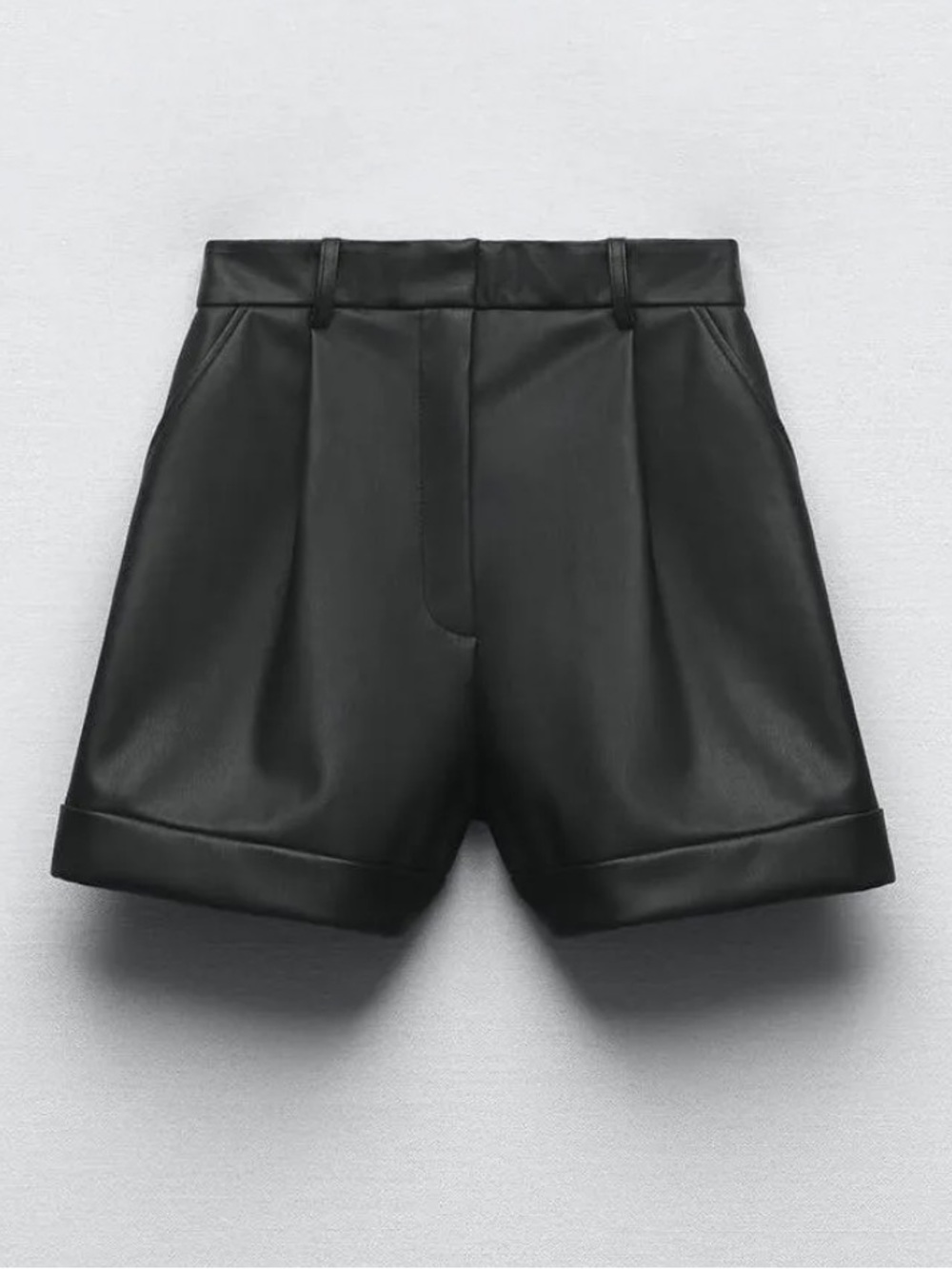 Zara Faux Leather Shorts